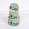 2247# Shihao Valentine's Day Set: Three-Hug Bucket Flower Gift Box, Round Flower Box Set, Rose Cylinder Gift Packaging Box details Picture